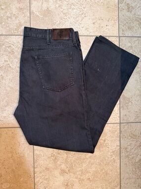 Stafford Men's Charcoal Straight Jeans 36x34